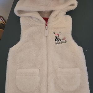 Disney Cream Minnie Mouse Fleece Vest